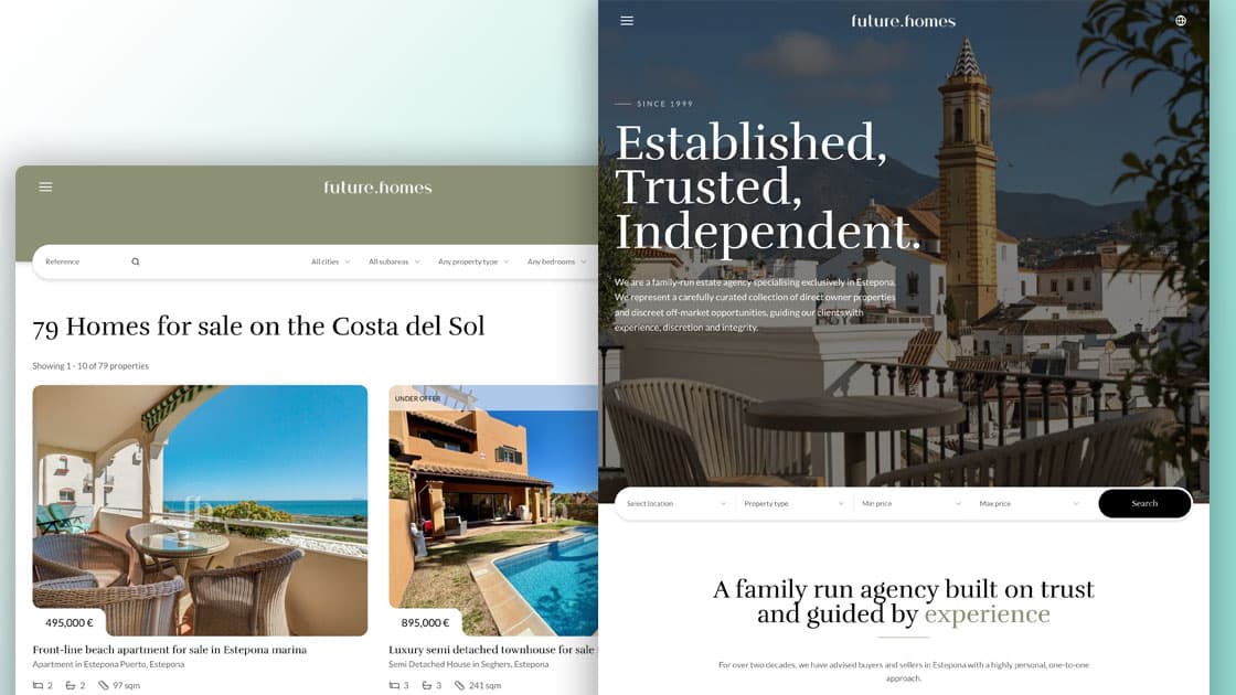 Future Homes website